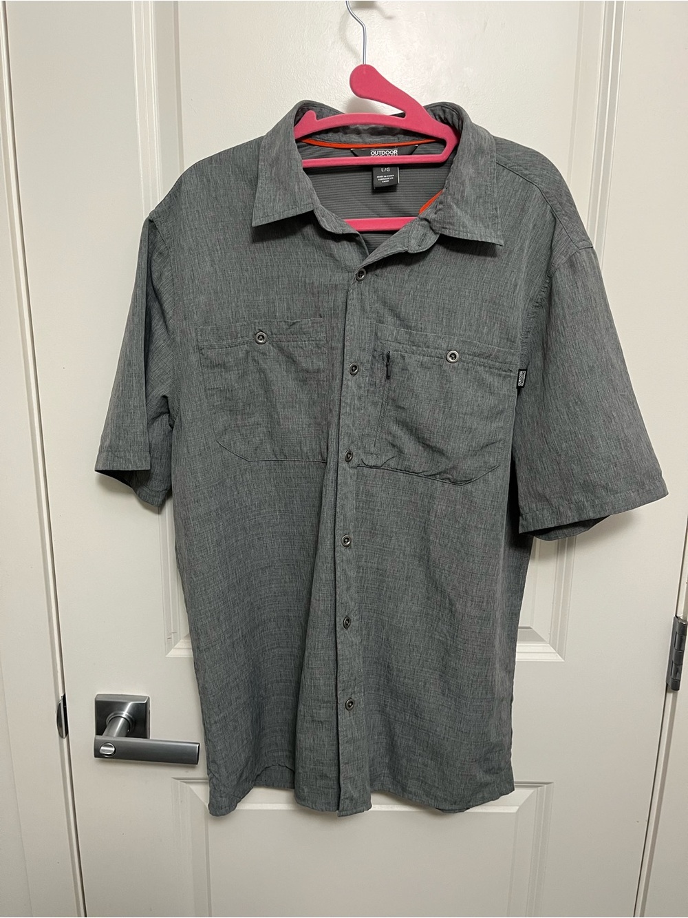 Outdoor Research Men's Hiking Short-Sleeve Button-Down Shirt in size L